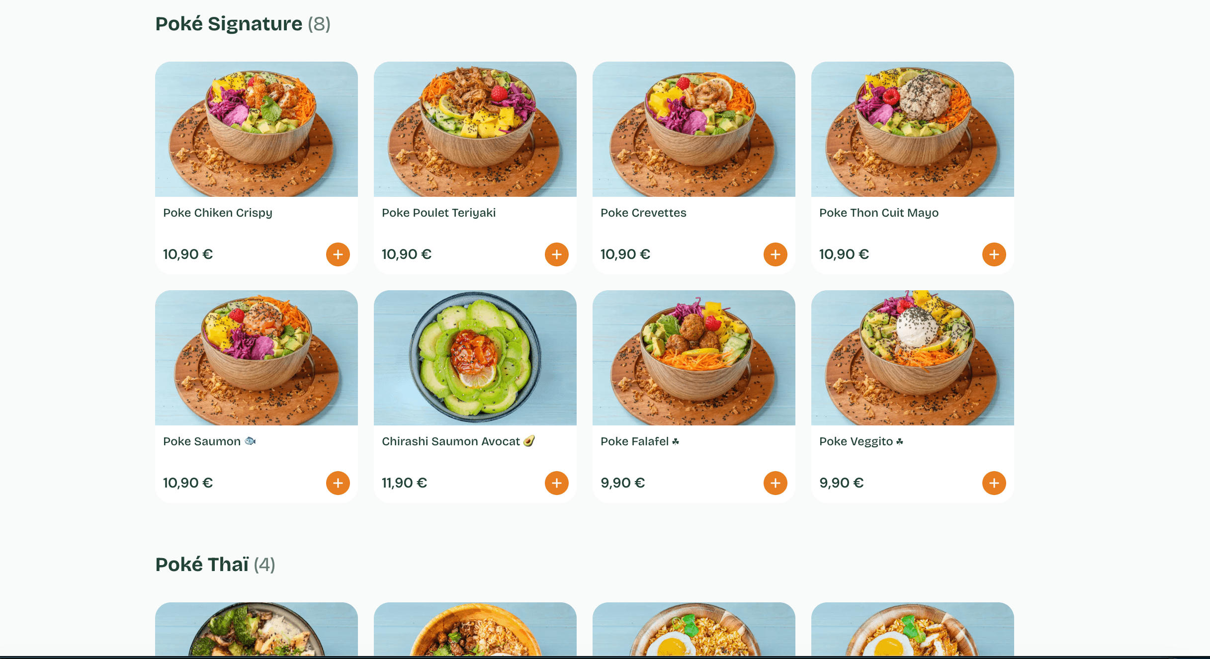 Apercu de votre page de commande